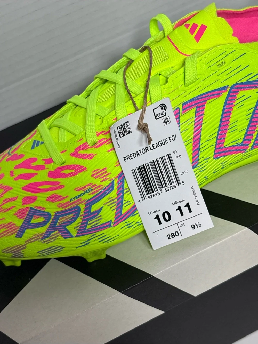Adidas Predator League FG bright neon Soccer Cleats Men’s Football Boots JH6471